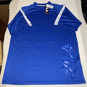 Men’s Fila Big Side Logo Tshirt Graphic Jersey Tee 2XLT Big Tall - Picture 1 of 3