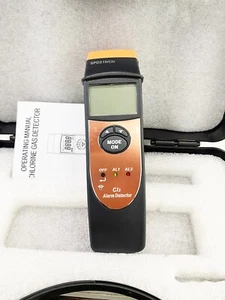 Chlorine Leak Detector CL2 Gas Monitor with Range 0-100PPM Sound & Light Alarm - Picture 1 of 11