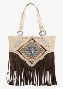 Montana West Aztec Fringe Tote/CC Bag 💥Last One! 💥SALE! - Picture 1 of 6