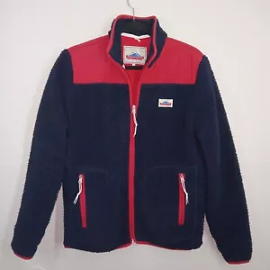 Penfield Jacket Mens Small S Sherpa Full Zip Pockets Zipper Blue/red Collared - Picture 1 of 6