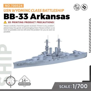 SSMODEL 1/700 Military Model Kit USN Wyoming class Arkansas Battleship BB-33 WAR