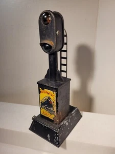 MARX TRAINS Diecast Base Metal 454 Operating Block Signal (2) Two Light - Picture 1 of 10