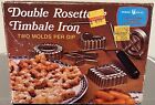 Vintage Nordic Ware Double Rosette All Seasons Timbale Iron Set Complete