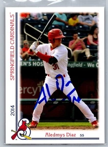 Springfield Cardinals #31 2014 Aledmys Díaz autógrafo/firmado - Imagen 1 de 2