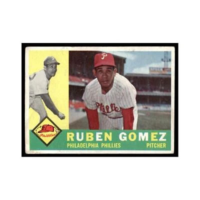 Ruben Gomez 1960 Topps #82 Philadelphia Phillies Baseball Card EX - Image 1 of 3