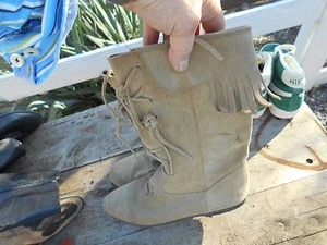 SUPERBES BOTTES DAIM T 38 A 25 € FP COMP AVEC MONDIAL RELAY A VOIR ABSOLUMENT  - Picture 1 of 8