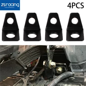 4PCS 4 Point Seat Belt Mounting 90 Degree Angle Brackets Kit Seat Belt L-Bracket - Picture 1 of 12