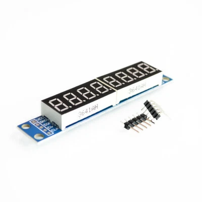 MAX7219 LED Dot Matrix 8 Digit Digital Tube Display Control Module - Bild 1 von 3
