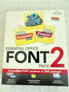 Summitsoft Essential Office Font Pack 2 - 2005 - Picture 1 of 2