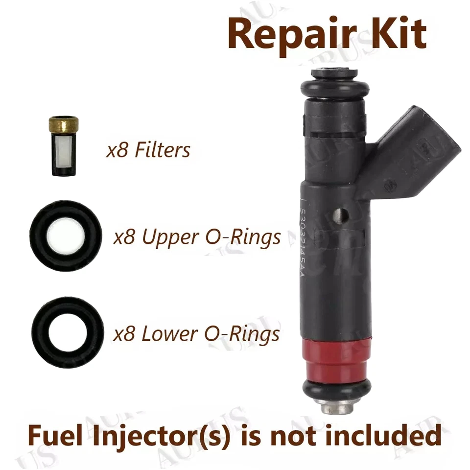 KITS DE REPARACIÓN DE INYECTORES DE COMBUSTIBLE PARA 01-04 Dodge Dakota Durango Jeep Grand Cherokee Foto 1 de 1