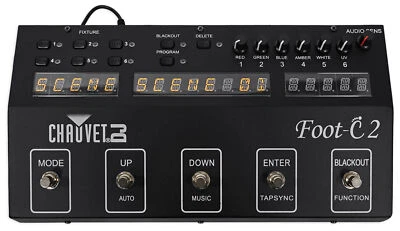 Chauvet DJ Foot C-2 36-Channel DMX Foot Controller w/MIDI Input+LCD Display - Image 1 of 4