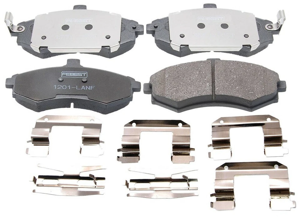 Juego de pastillas de freno de disco delanteras Febest 1201-LANF para 96-06 Hyundai Elantra Foto 1 de 1
