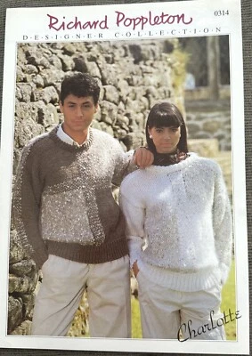 Vintage Richard Poppleton Knitting Pattern  0314. Sweater in Chunky 30-46" - Image 1 of 2