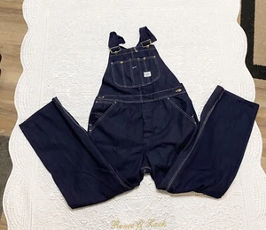 Vintage Sears Tradewear Union Made Denim Latzhose für Herren 38 x 30 neu ohne Etikett - Bild 1 von 9