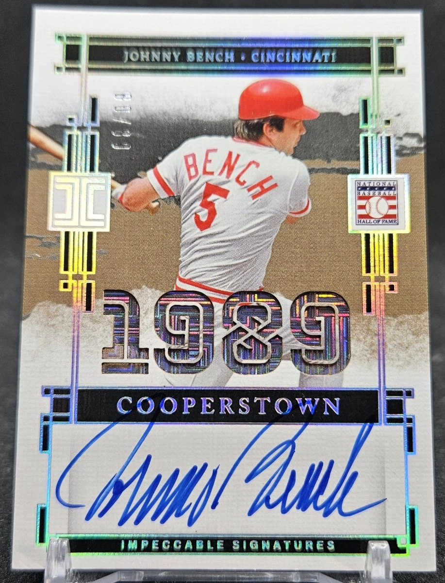 Major Leagues Baseball MLB) (Johnny Bench Autographed Sports