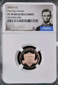 2025 S Lincoln Cent 1C NGC PF70 RD Ultra Cameo First Day Of issue IN HAND Bx 60 - Picture 1 of 2