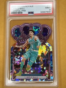 2023-2024 Panini Crown Royale Lamelo Ball #52 Crystal Pink  58/75 PSA 9 MINT - Picture 1 of 3