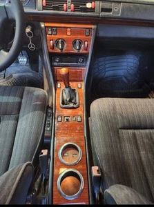 Portabicchieri Mercedes W124 legno console centrale porta tazze Zebrano - Foto 1 di 17