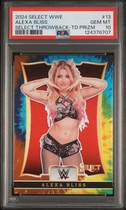 2024 Panini Select WWE Select Throwback Alexa Bliss #13 TD Prizm PSA 10 - Picture 1 of 2