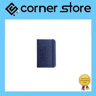 Mood Mini Agenda Settimanale Orizzontale 2026 Tascabile -7x11-Carpe Diem Blu - Immagine 1 di 2