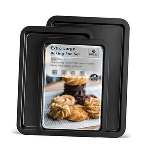 Juego de sábanas para hornear grandes XL - 19x13,25 pulgadas, sartén grande para galletas, horno antiadherente - Imagen 1 de 7