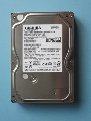 Toshiba DT01ACA100 1TB HDKPC03M0A04 SATA 3.5" Hard Drive HDD AAM AA16 / 850 2020 - Image 1 of 4