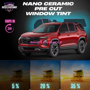 PreCut Window Tint Film Nano Carbon for Equinox Models All Sides+Back 5%,20%,35% - Picture 1 of 5