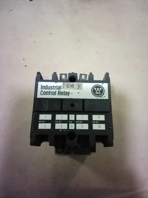 RELÉ DE CONTROL INDUSTRIAL WESTINGHOUSE ARB420A 300 VOLTIOS 10 AMPERIOS ESTILO 766A402G01 Foto 1 de 3