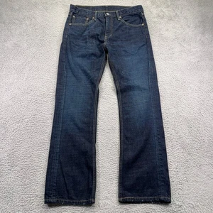 Levis 527 Jeans Mens 32x30 Blue Bootcut Mid Rise Dark Wash Denim Western - Picture 1 of 16