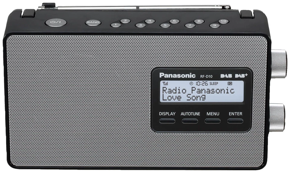 PANASONIC RF-D10 EG-K DAB+ Radio, Tuner/ Analog Tuner, DAB, Schwarz - Bild 1 von 1