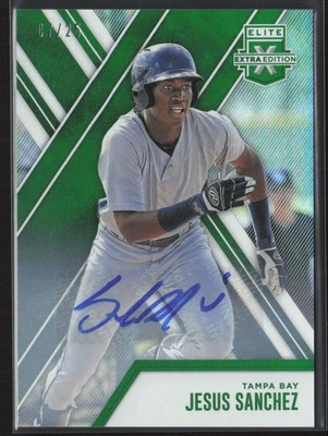 2017 Panini Elite Extra Edition #122 Jesus Sanchez Auto Status Emerald #/25 - Image 1 of 2
