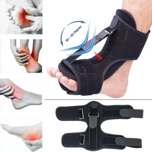 Verstellbare Plantarfasziitis Nachtschiene Fuß Fußheberorthese Schienen Schwarz - Bild 1 von 8