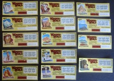 Wonders of the World British Columbia Instant Lottery Ticket Set, 16 diff tiks