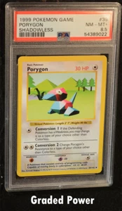 Pokemon Base Set Unlimited Shadowless Porygon SHADOWLESS PSA 8.5 (9022) #39  - Picture 1 of 2