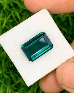 Natural Indicolite Tourmaline 4.82 Carat 12.5x8.7 Octagon Shape Faceted - Picture 1 of 8