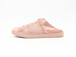 Free People Naples Pink Satin Ribbon Lace Slide Sneaker Flats Womens 9 / 39 - Picture 1 of 10