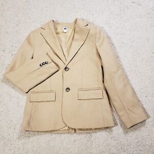 Janie And Jack Boys Size 10 Wool Blazer Jacket Coat Camel Brown School Pictures