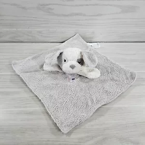 Mary Meyer Puppy Dog Lovey Security Blanket Stuffed Plush Grey White Satin - Picture 1 of 5
