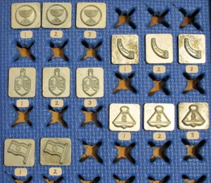 Vintage Craftool Co. USA 2D Briefmarken EXTREM SELTEN jüdische Briefmarken Menorah Dreidel - Bild 1 von 35