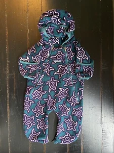 Patagonia Vintage Made In USA Zen Schildkröte Muster Wimpel Säugling Baby 3 Monate - Bild 1 von 6