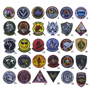 Embroidered US ARMY AIR FORCE Black Ops Area 51 Hook Loop Patch Fastener Badge - Picture 1 of 33