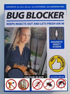Magnet Fliegengitter Tür Insektenschutz Verschließen Fliegengitter ohne Bohren - Bild 1 von 7