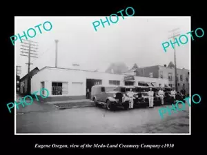 OLD 6 X 4 HISTORIC PHOTO OF EUGENE OREGON, THE MEDO-LAND CREAMERY Co c1930 - Picture 1 of 1