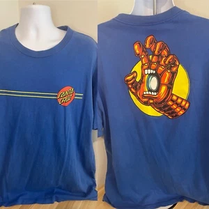 Santa Cruz x Marvel Iron Man Blue T Shirt 2XL XXL Skateboard Skater - Picture 1 of 10
