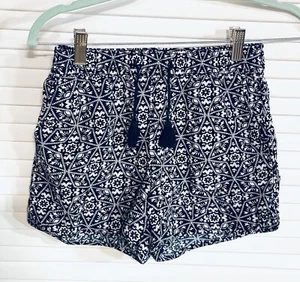 Gap Shorts Girls XL 12 Black White Elastic Waist Pull On Pockets - Picture 1 of 9