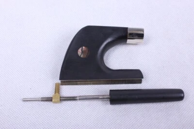 New 3/4 4/4 Double Bass Bow Frog Ebony Frog With Pearl Inlay with Frog Screw - Image 1 of 4