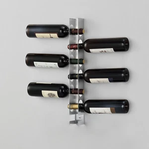 Weinregal Pfalz 55x5x7 cm für 6 Flaschen Edelstahl en.casa - Bild 1 von 7