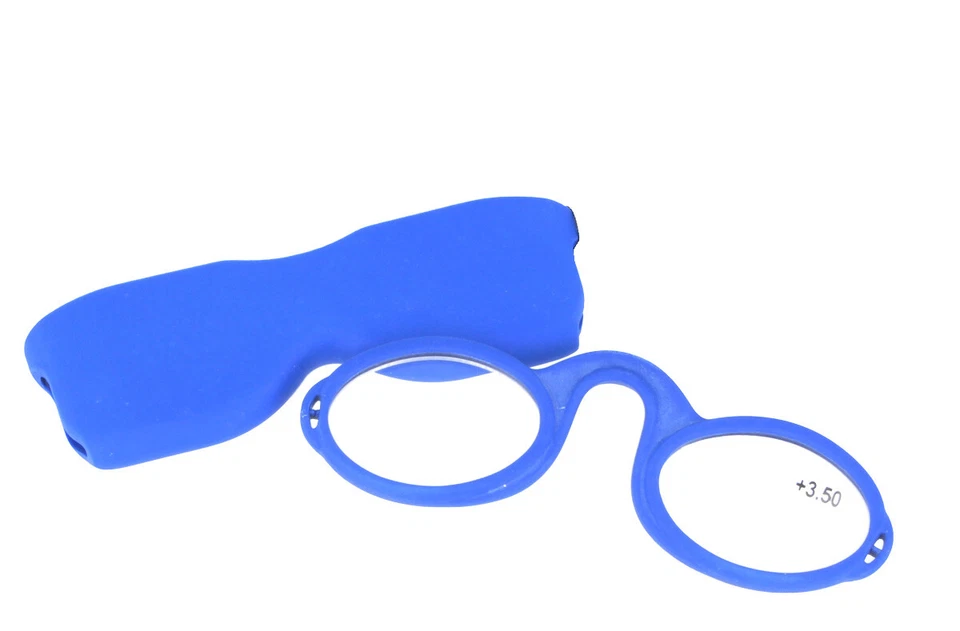 MONTANA EYEWEAR Praktischer Zwicker / Kneifer NR1 als Not Lesehilfe / Not Lesebrille in Blau
