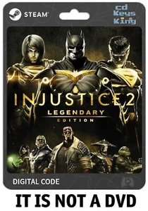 Injustice 2 Legendary Edition Steam PC Global Digital Key | Send in 12 hours! - Picture 1 of 1