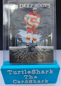 Mikael Backlund 2023-24 Upper Deck Series 2 Hockey Deep Roots Purple CAL Flames - Picture 1 of 2